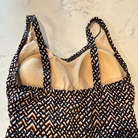 Speedo swim swimming bathing suit brown black swim class meet back to school - Picture 5 of 9